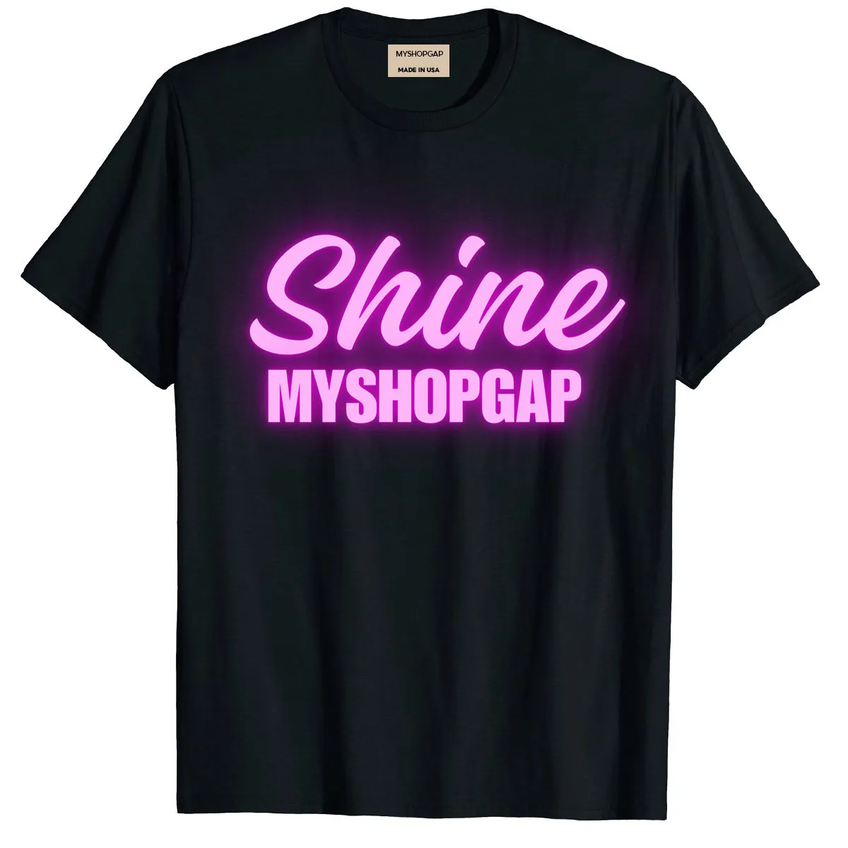 Shine Myshopgap Tee - Black