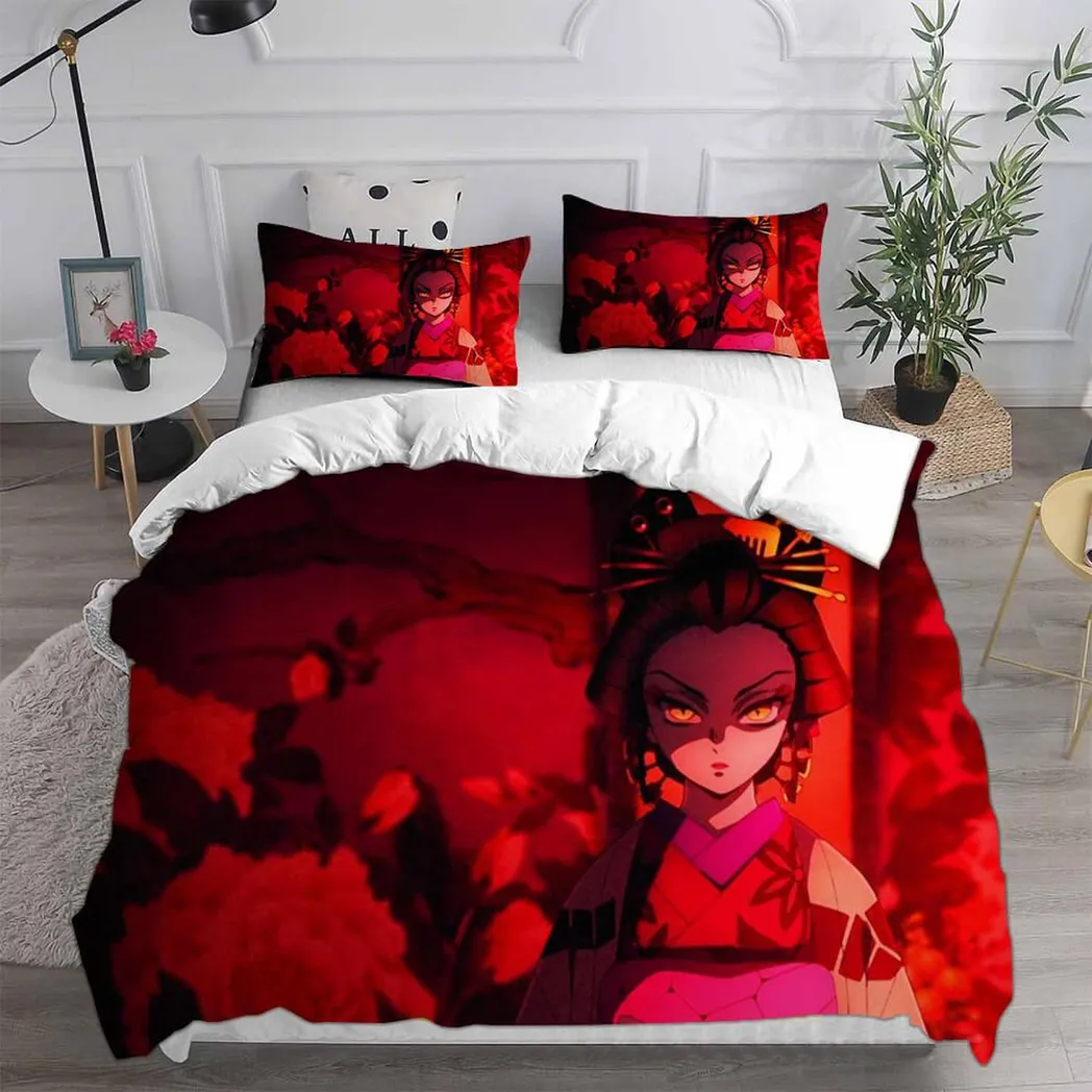 2021 Demon Slayer Kimetsu No Yaiba Bedding Set Duvet Covers Quilt Sets