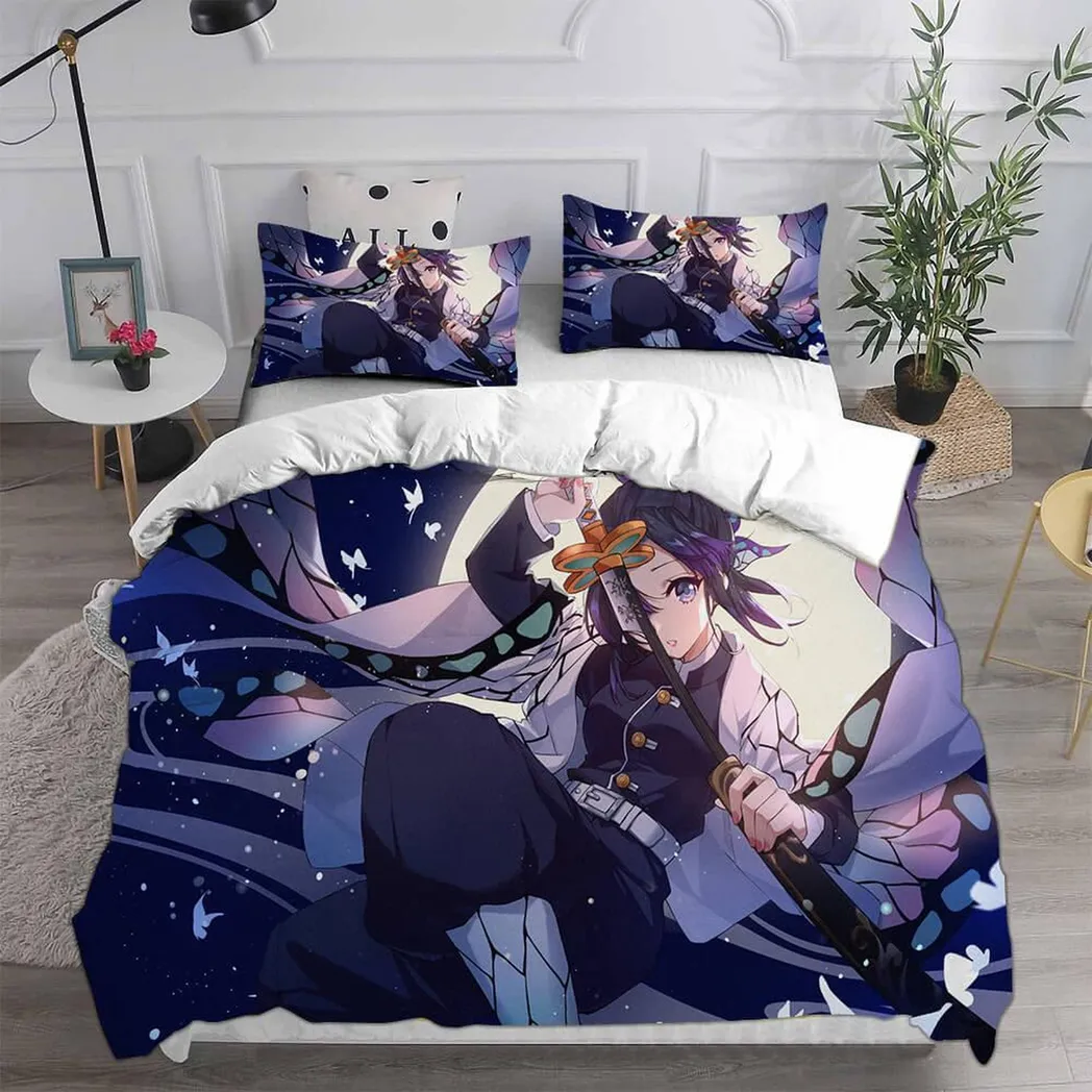 2021 Demon Slayer Kimetsu No Yaiba Bedding Set Duvet Covers Quilt Sets