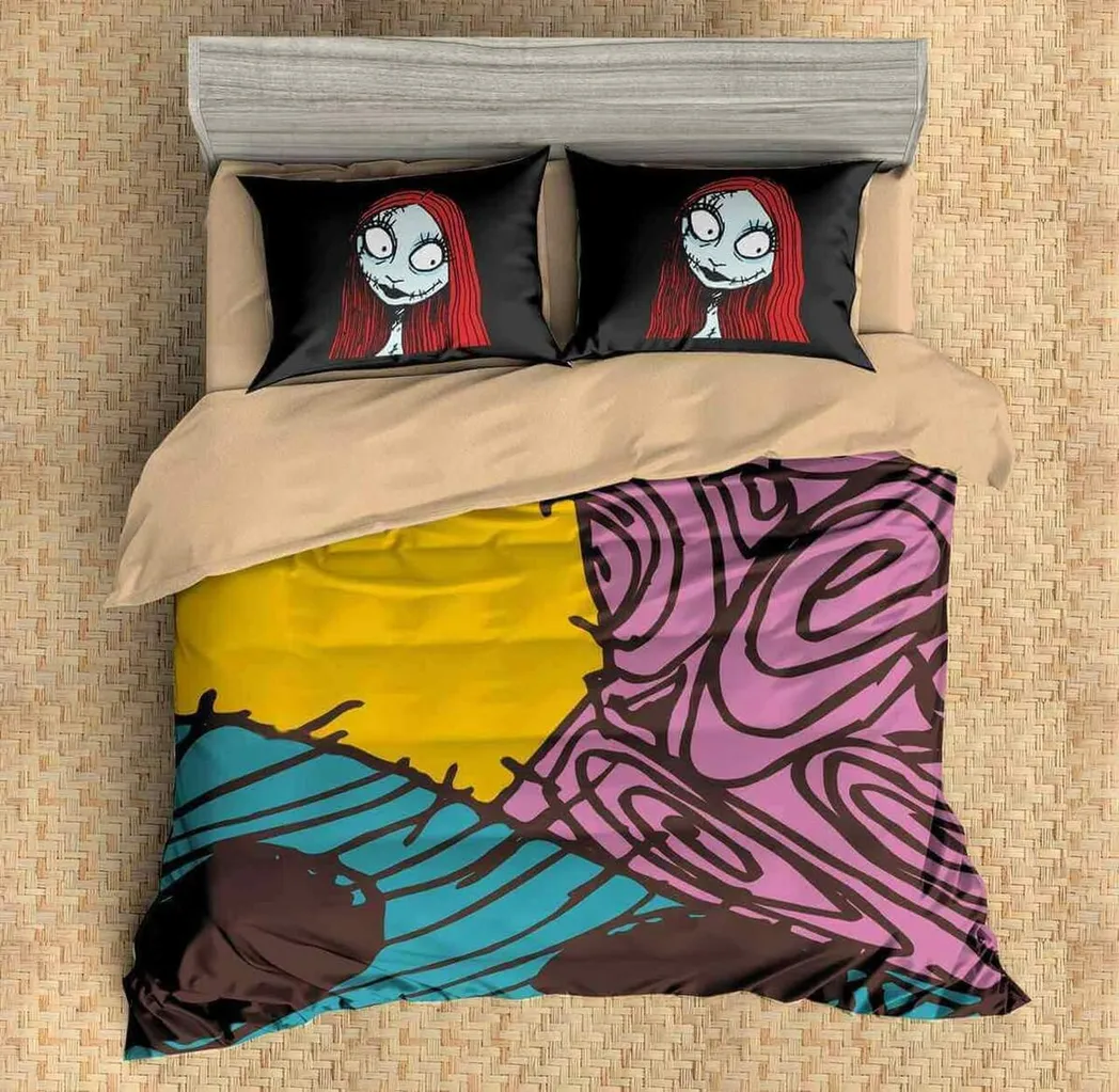 3D The Nightmare Before Christmaset Amazing Room Decor For Disney Fan Bedding Set Duvet Cover Meaningful Gift For Halloween Christmas