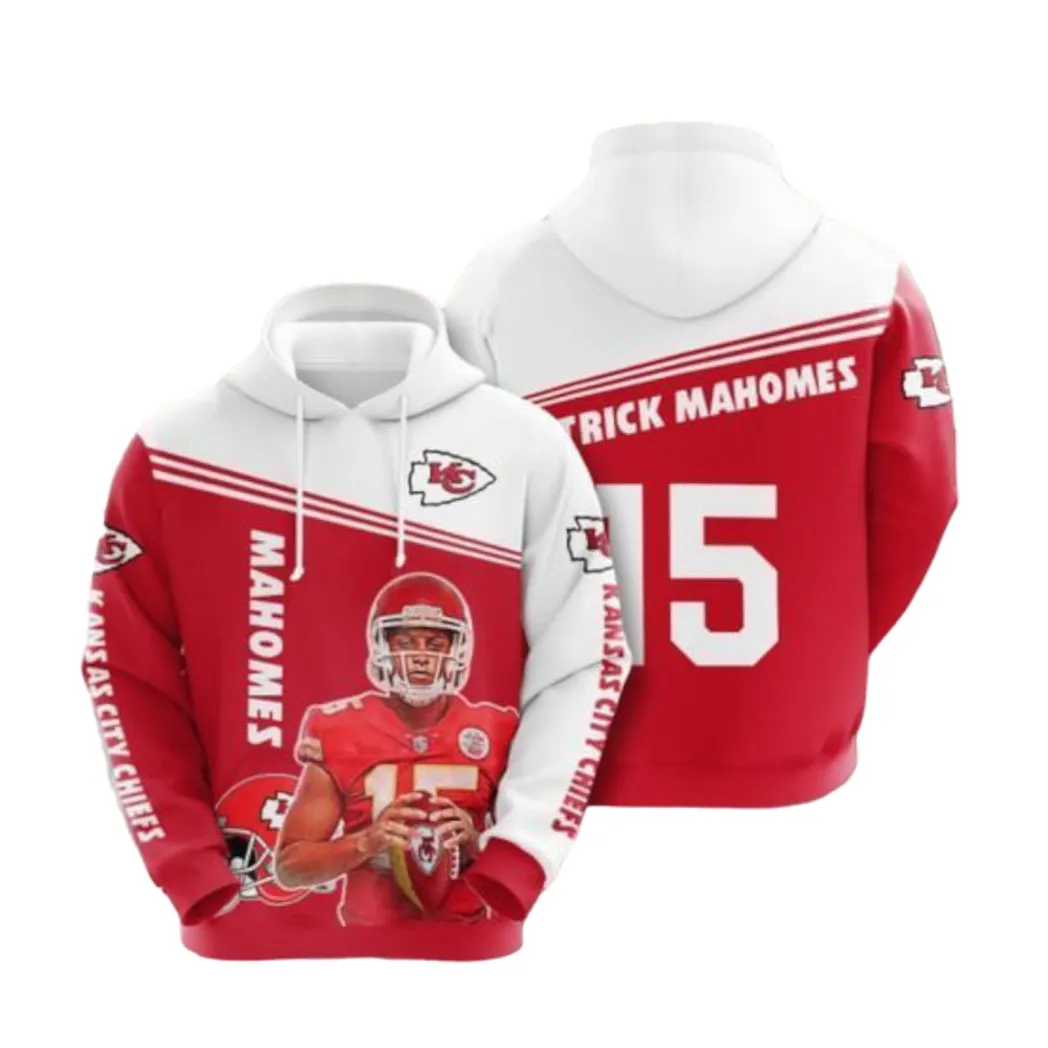 Amazon Sports Team Kansas City Chiefs Nfl Patrick Mahomes 15 No239 Hoodie