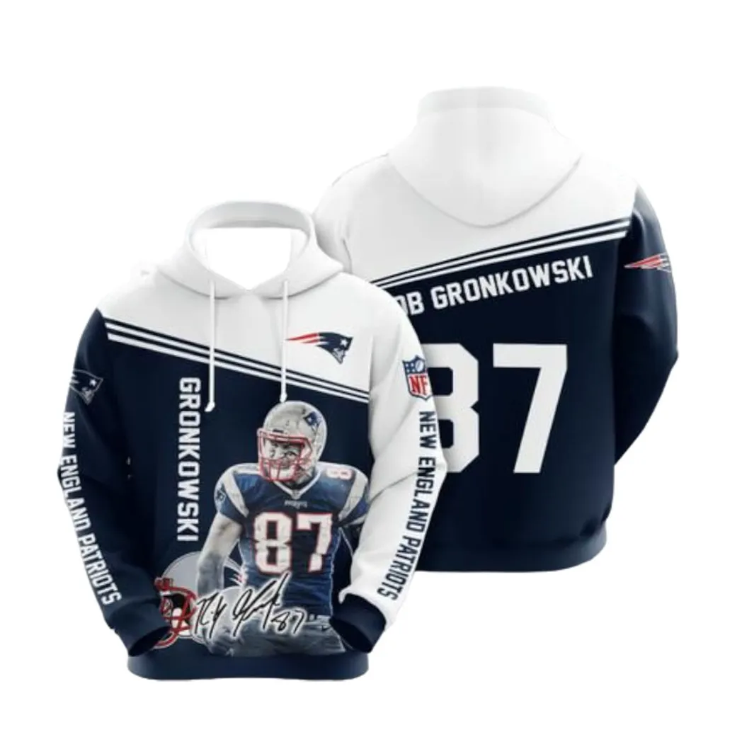 Amazon Sports Team Nfl New England Patriots No1067 Hoodie Size S to 5XL