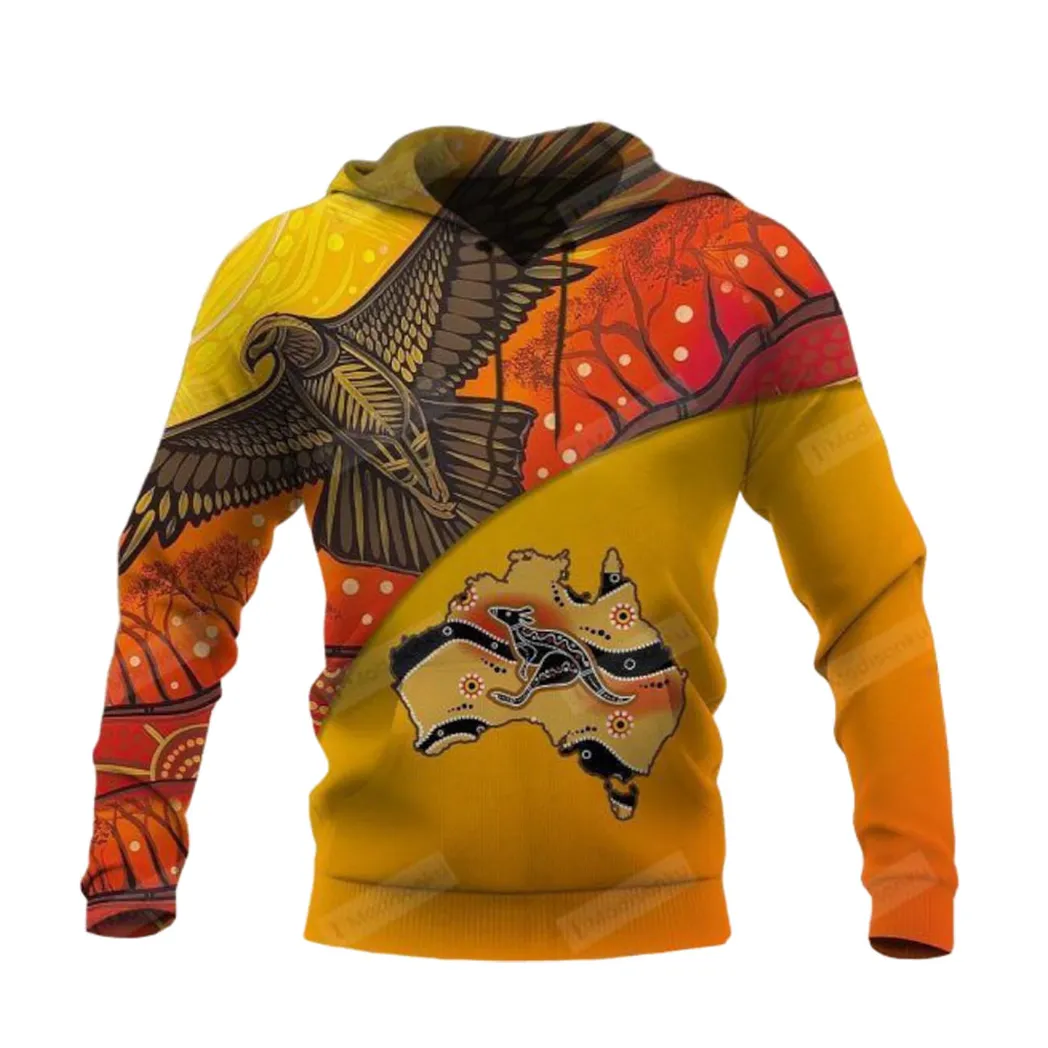 Ancient Pattern Maori Red Yellow Hoodie, Zip-up Hoodie