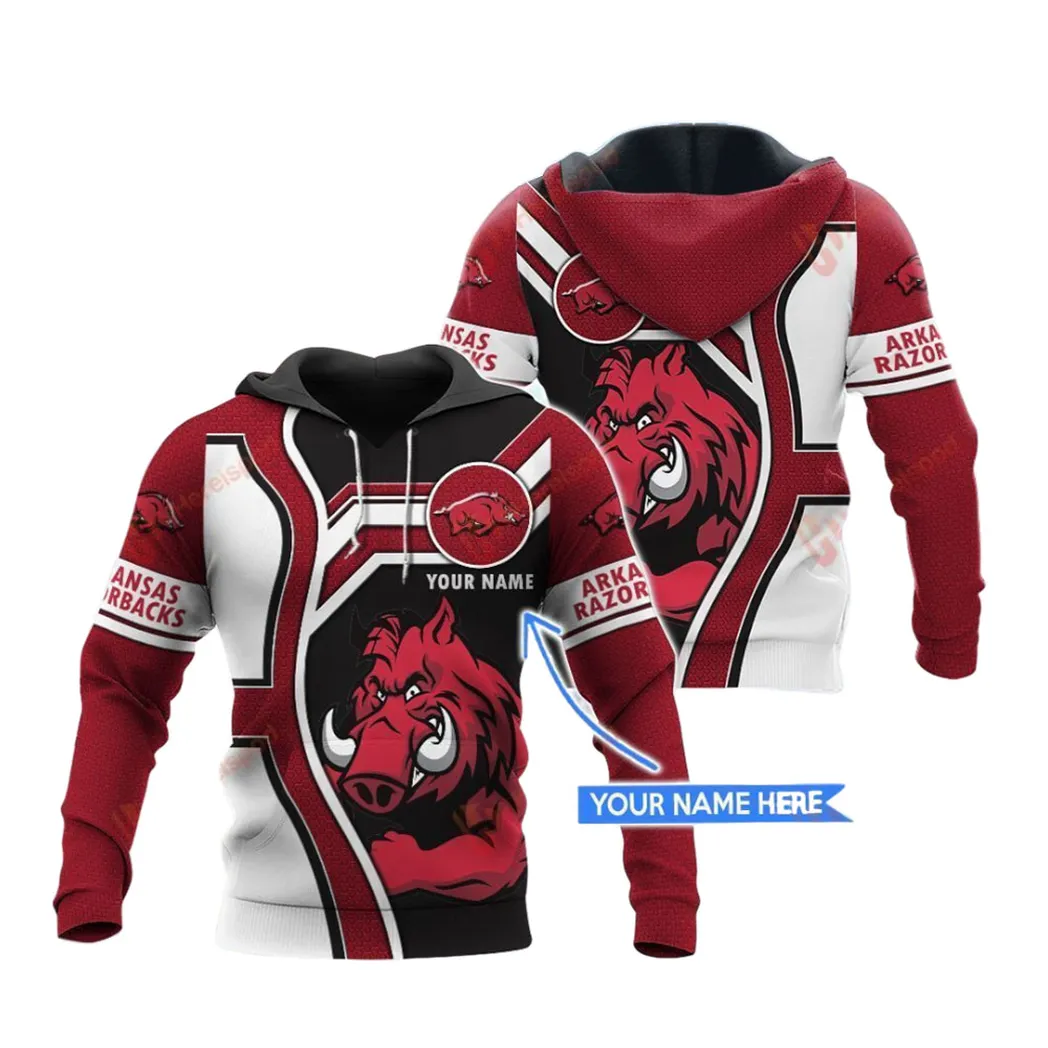 Arkansas Razorbacks Personalized Hoodie TUT21032402