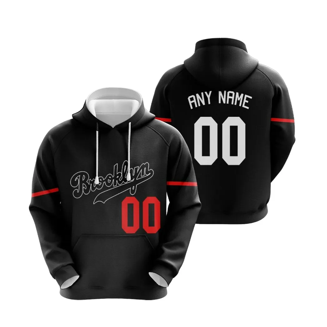 Brooklyn Dodgers Baseball Team 2020 Mlb Black Jersey Style Custom Gift For Brooklyn Fans Hoodie