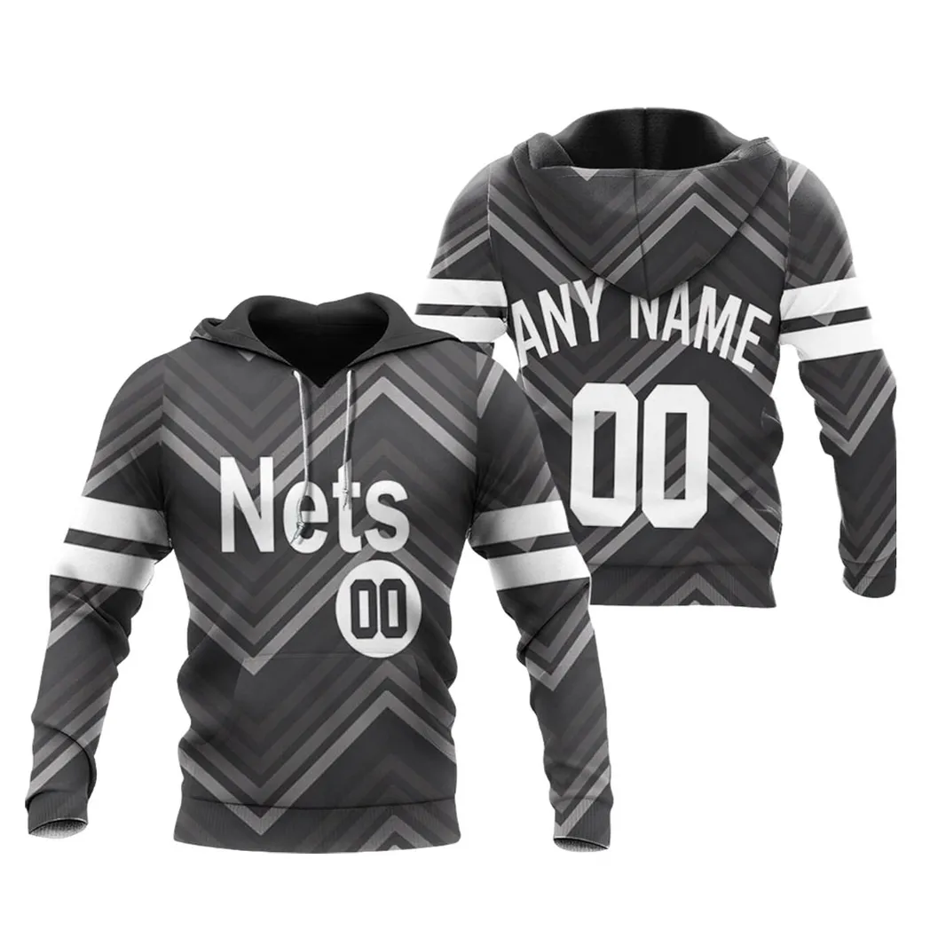 Brooklyn Nets Nba Basketball Team Earned Edition Black Jersey Style Custom Gift For Brooklyn Fans Hoodie