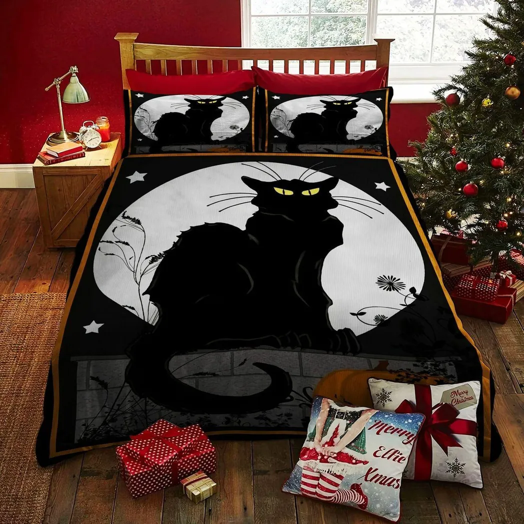 Cat Halloween Ct Bevrqo Stunning Room Decoration Bedding Set Duvet Cover Gift For Halloween Season