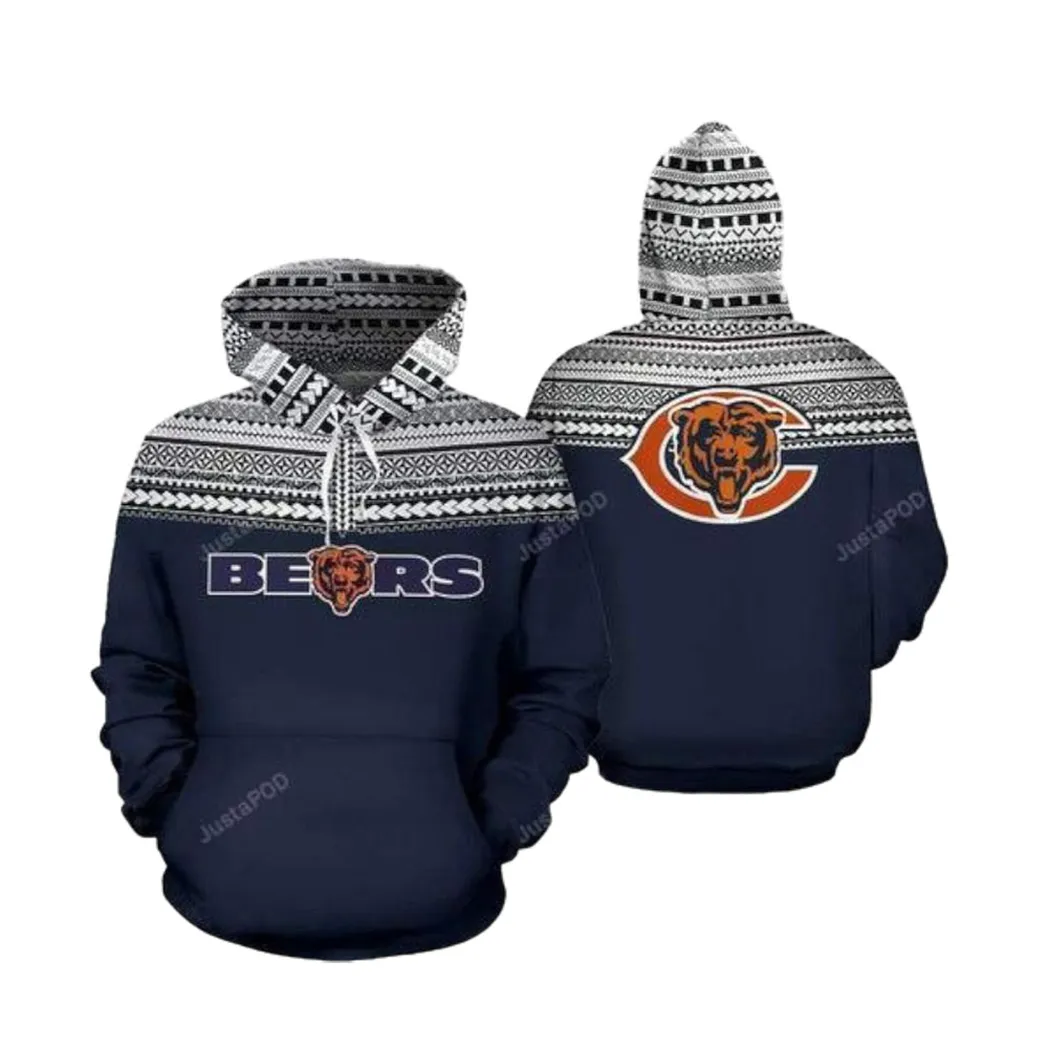 Chicago Bears Ncaa Hoodie, Zip-up Hoodie