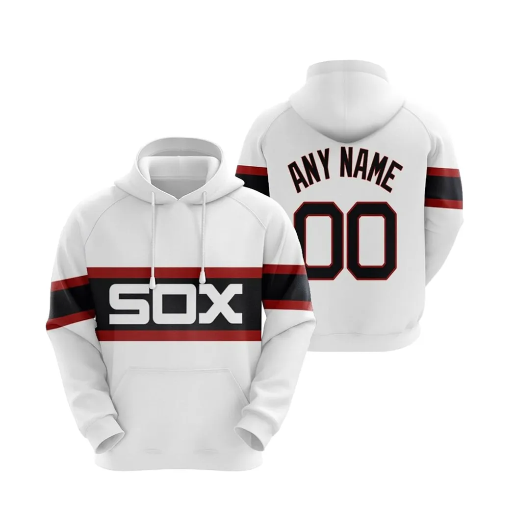 Chicago White Sox Mlb Majestic Throwback White 2019 Jersey Style Custom Gift For Chicago Fans Hoodie