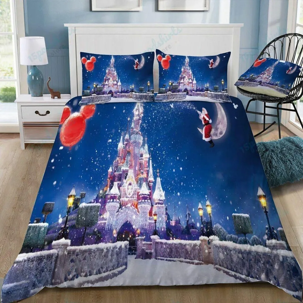 Disney Castle 121 Beautiful Decor For Disney Fan Bedding Set Duvet Cover Meaningful Gift For Love