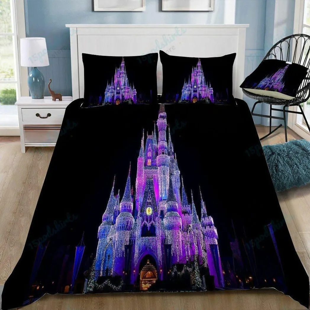 Disney Castle 369 Beautiful Decor For Disney Fan Bedding Set Duvet Cover Meaningful Gift For Love