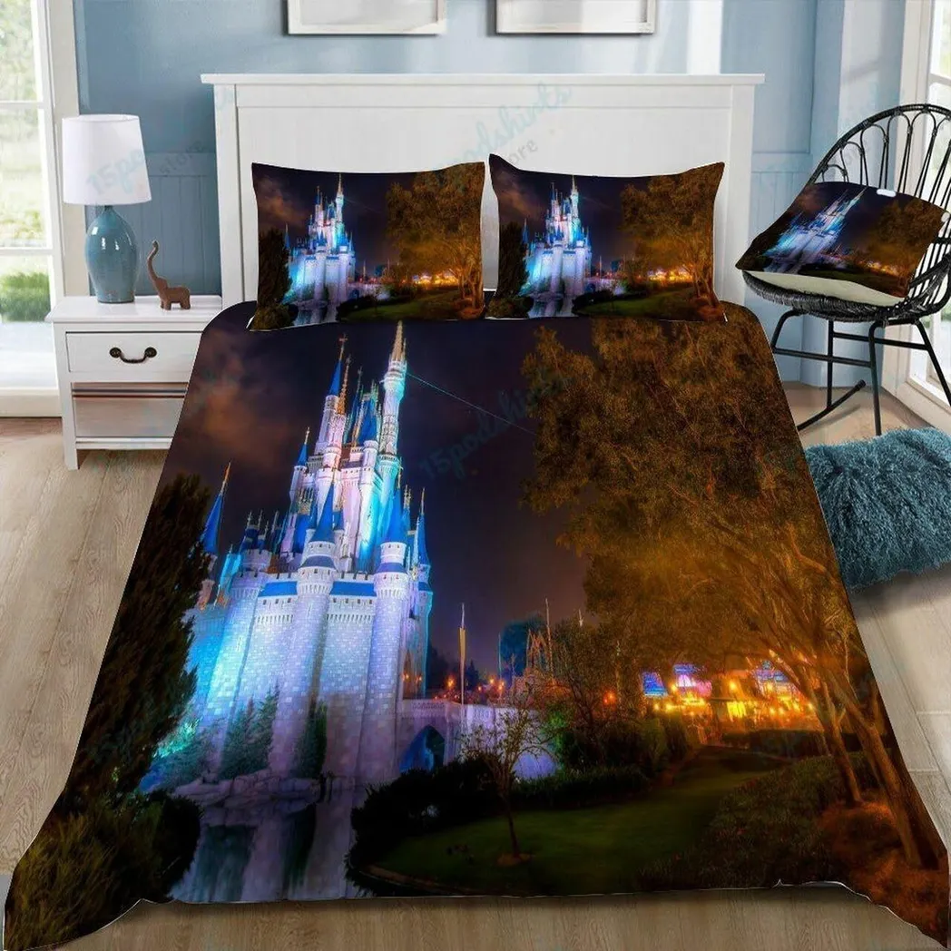 Disney Castle 446 Beautiful Decor For Disney Fan Bedding Set Duvet Cover Meaningful Gift For Love