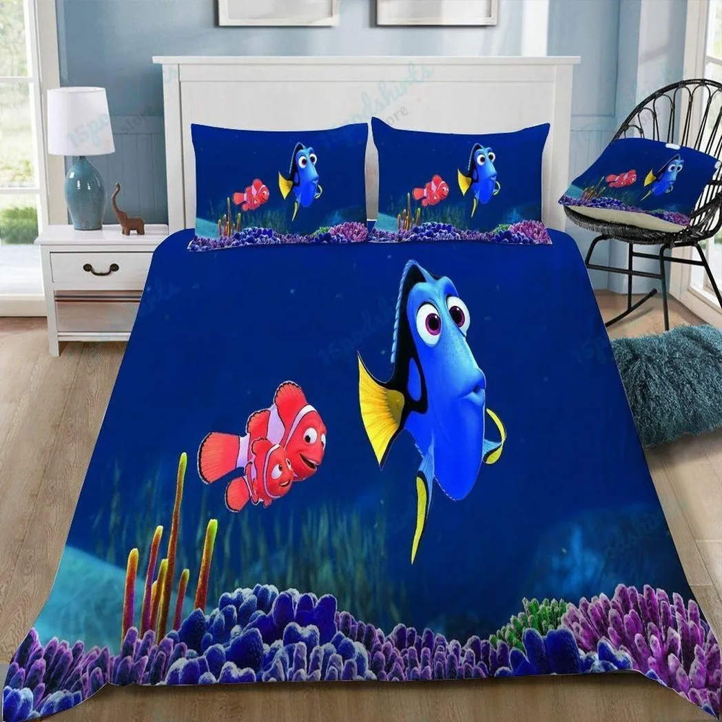 Disney Finding Nemo 6 Beautiful Decor For Disney Fan Bedding Set Duvet Cover Meaningful Gift For Love