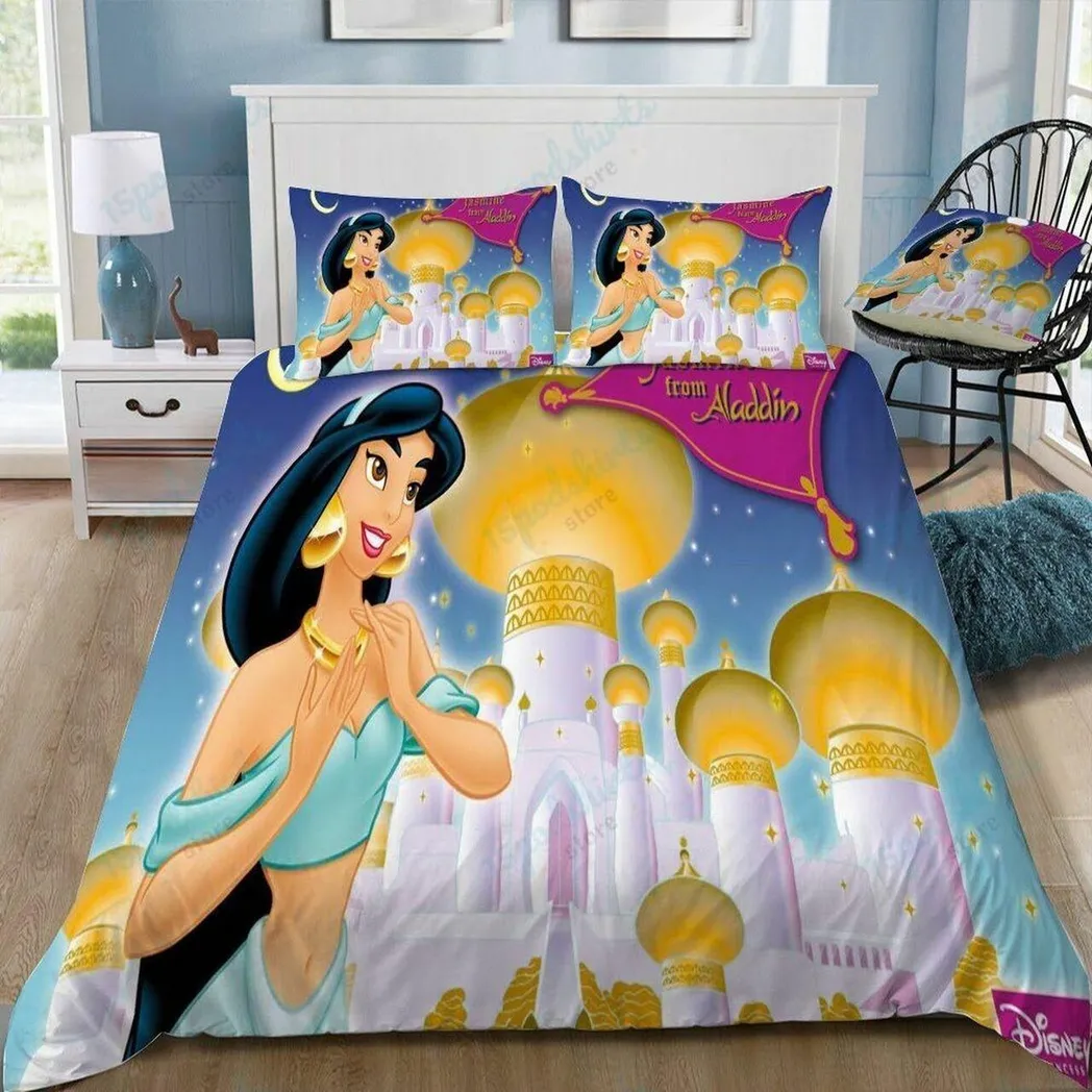 Disney Jasmine 18 Beautiful Decor For Disney Fan Bedding Set Duvet Cover Meaningful Gift For Love