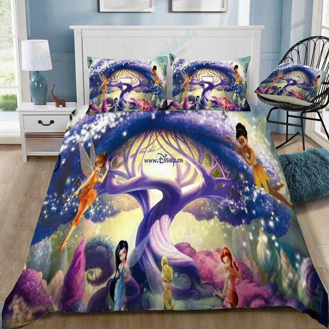 Disney Tinker Bell 2 Beautiful Decor For Disney Fan Bedding Set Duvet Cover Meaningful Gift For Love