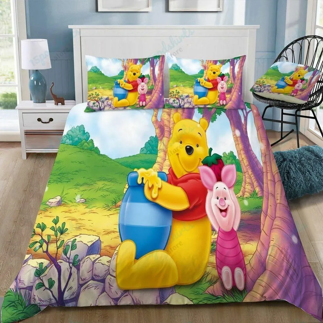 Disney Winnie The Pooh 49 Beautiful Decor For Disney Fan Bedding Set Duvet Cover Meaningful Gift For Love