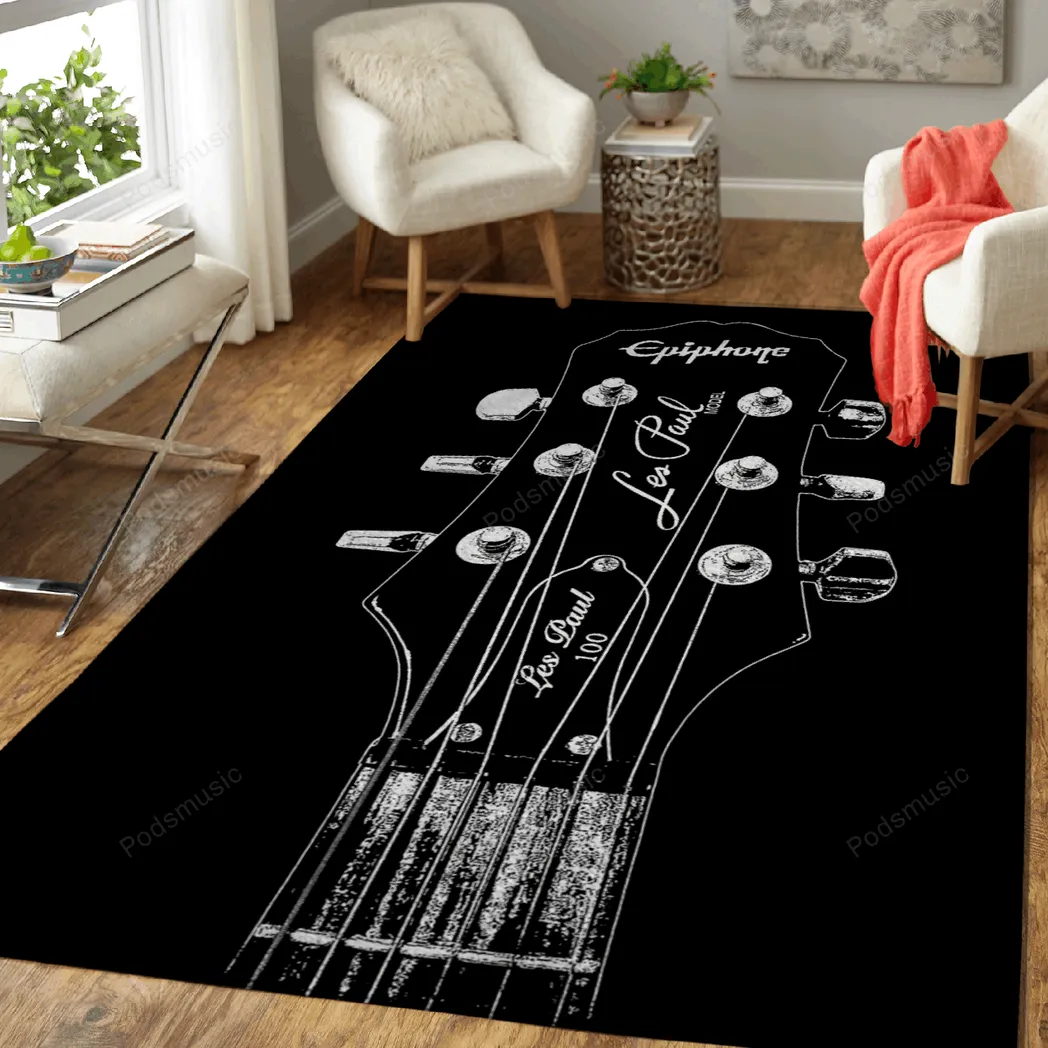 Epiphone Les Paul 100 Guitars Music Art For Fans Area Rug Living Room Carpet Rug Regtangle Carpet Floor Decor Home Decor