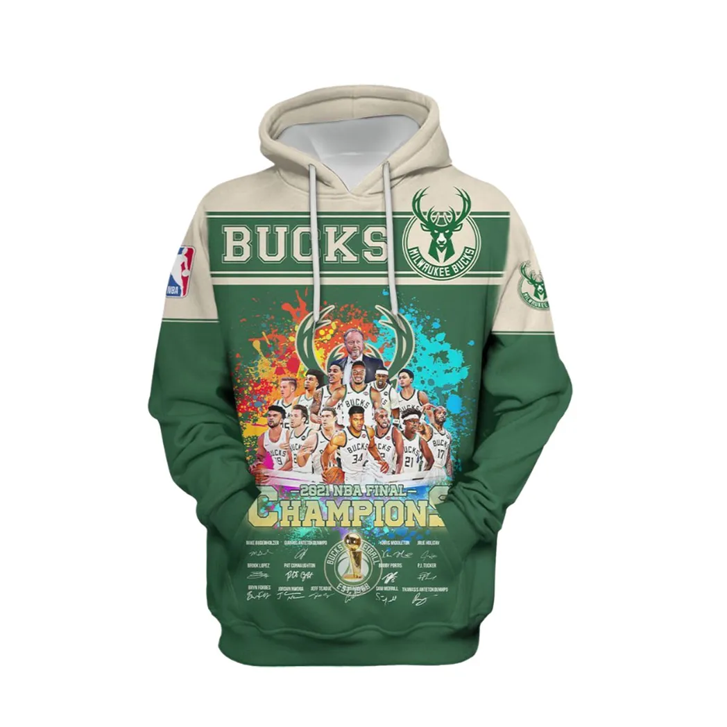 Giannis antetokounmpo milwaukee bucks shirt Hoodie NBA Finals CHAMPION 2021