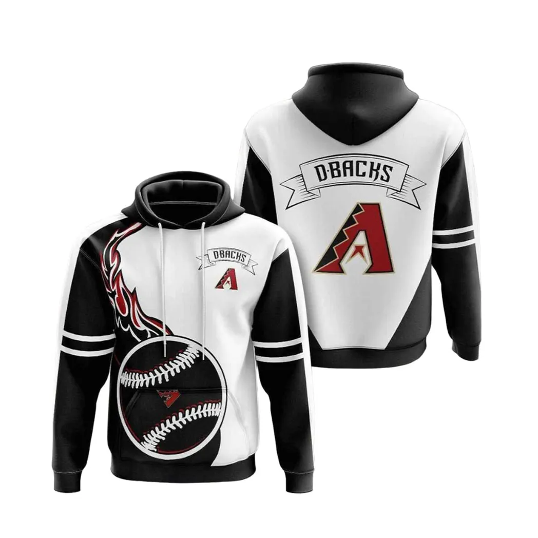 Mlb Arizona Diamondbacks Hoodies Printed Zip Hoodies Sweatshirt Jacket 2021