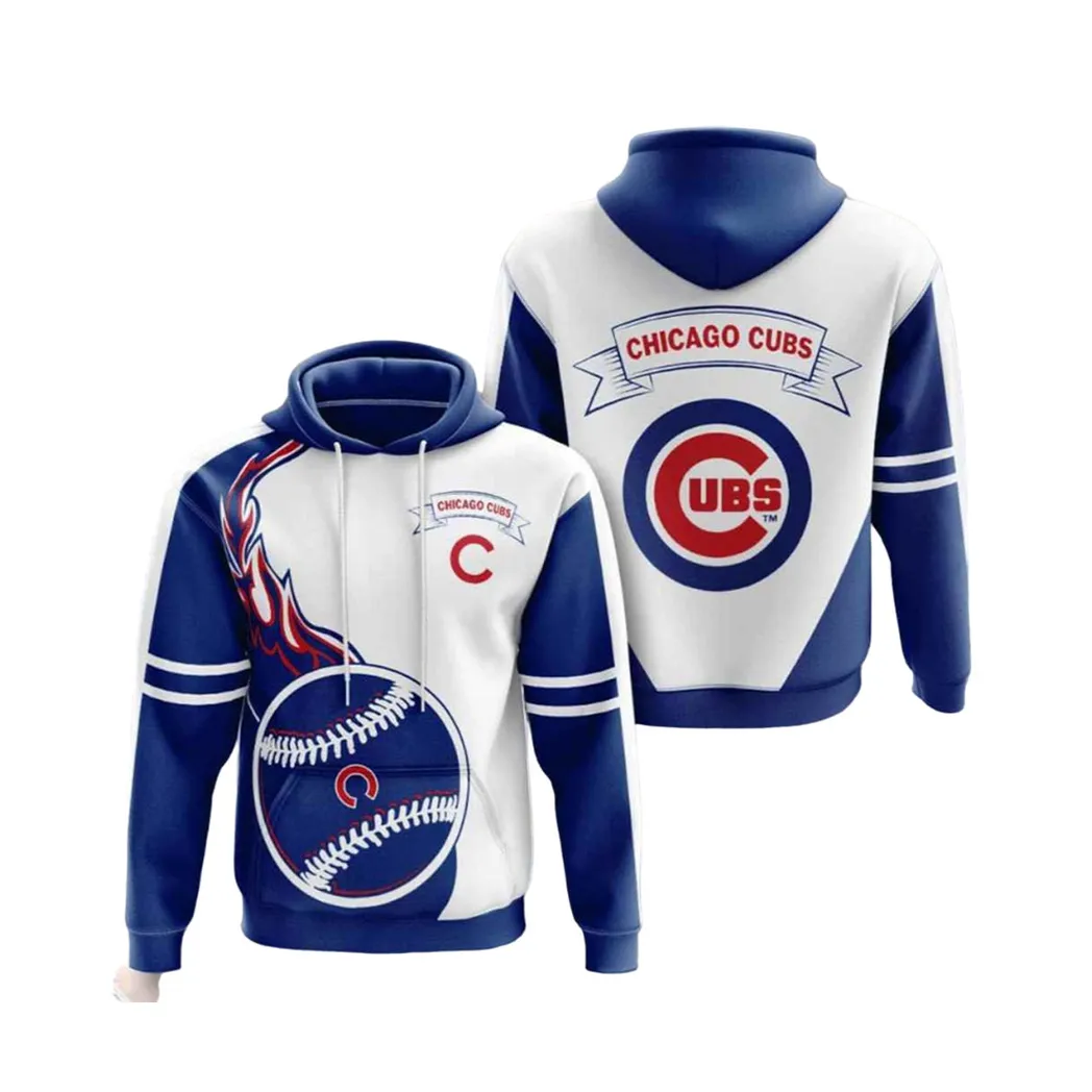 Mlb Chicago Cubs Hoodies Printed Zip Hoodies Sweatshirt Jacket 2021