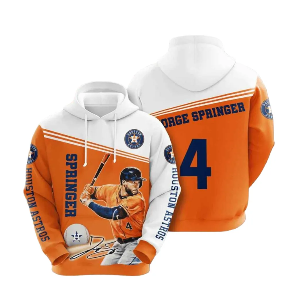 Mlb Houston Astros Hoodies Printed Zip Hoodies Sweatshirt Jacket 2021