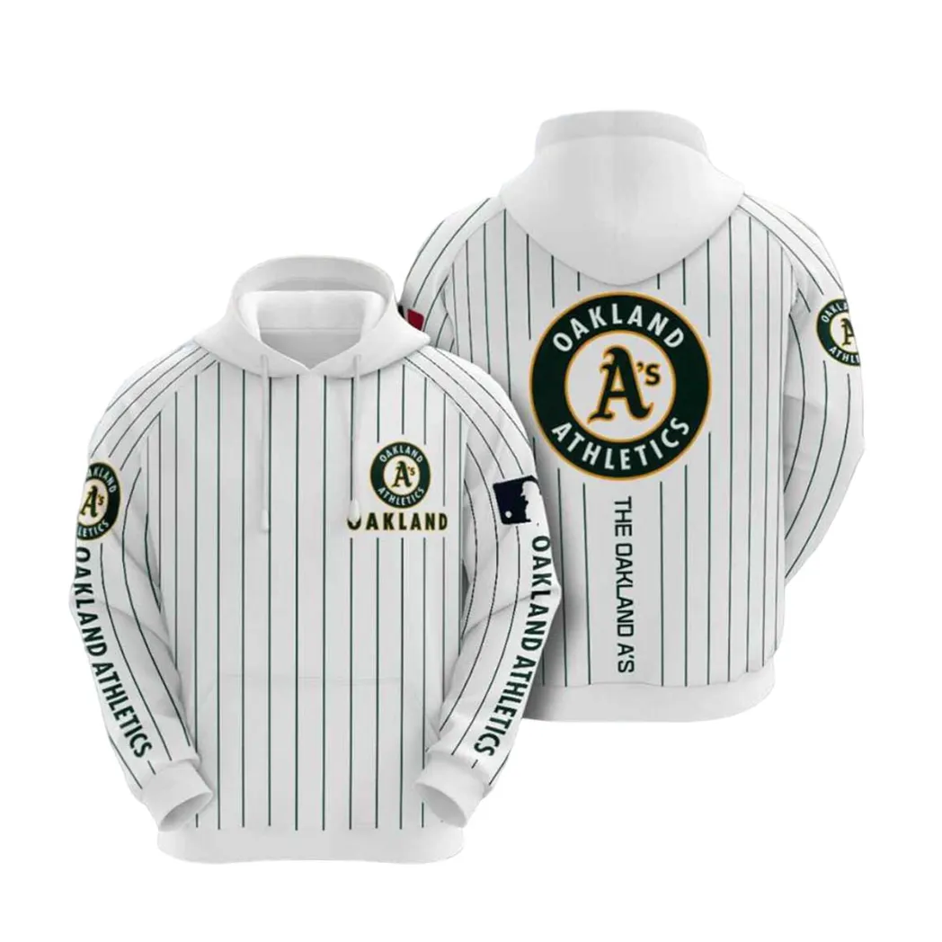 Mlb Oakland Athletics Hoodies Printed Zip Hoodies Sweatshirt Jacket 2021