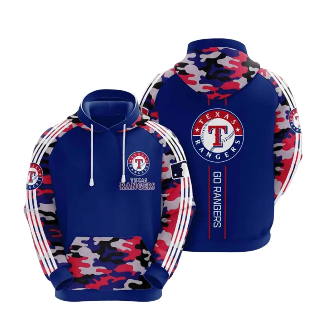 Mlb Texas Rangers Hoodies Printed Zip Hoodies Sweatshirt Jacket 2021