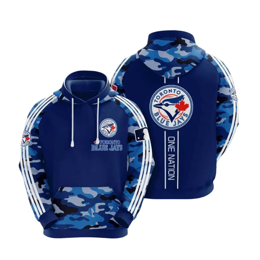 Mlb Toronto Blue Jays Hoodies Printed Zip Hoodies Sweatshirt Jacket  2021