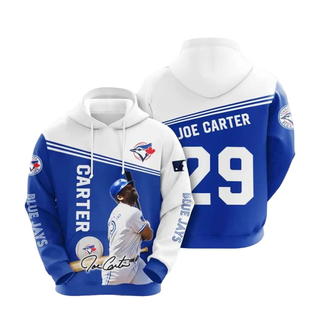 Mlb Toronto Blue Jays Hoodies Printed Zip Hoodies Sweatshirt Jacket V6 2021