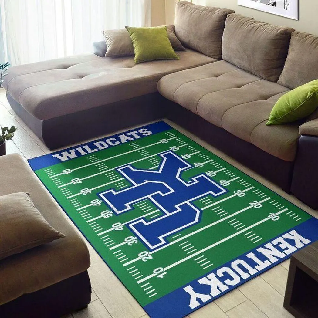 NCAA Kentucky Wildcats Home Field Area Rug Regtangle Carpet