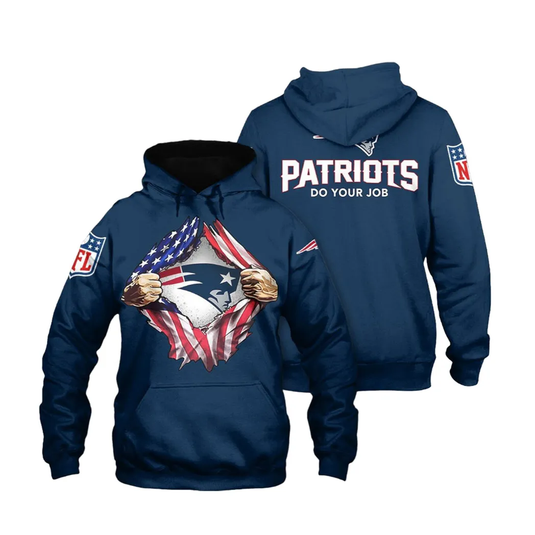 New England Patriots No1271 Custom Hoodie