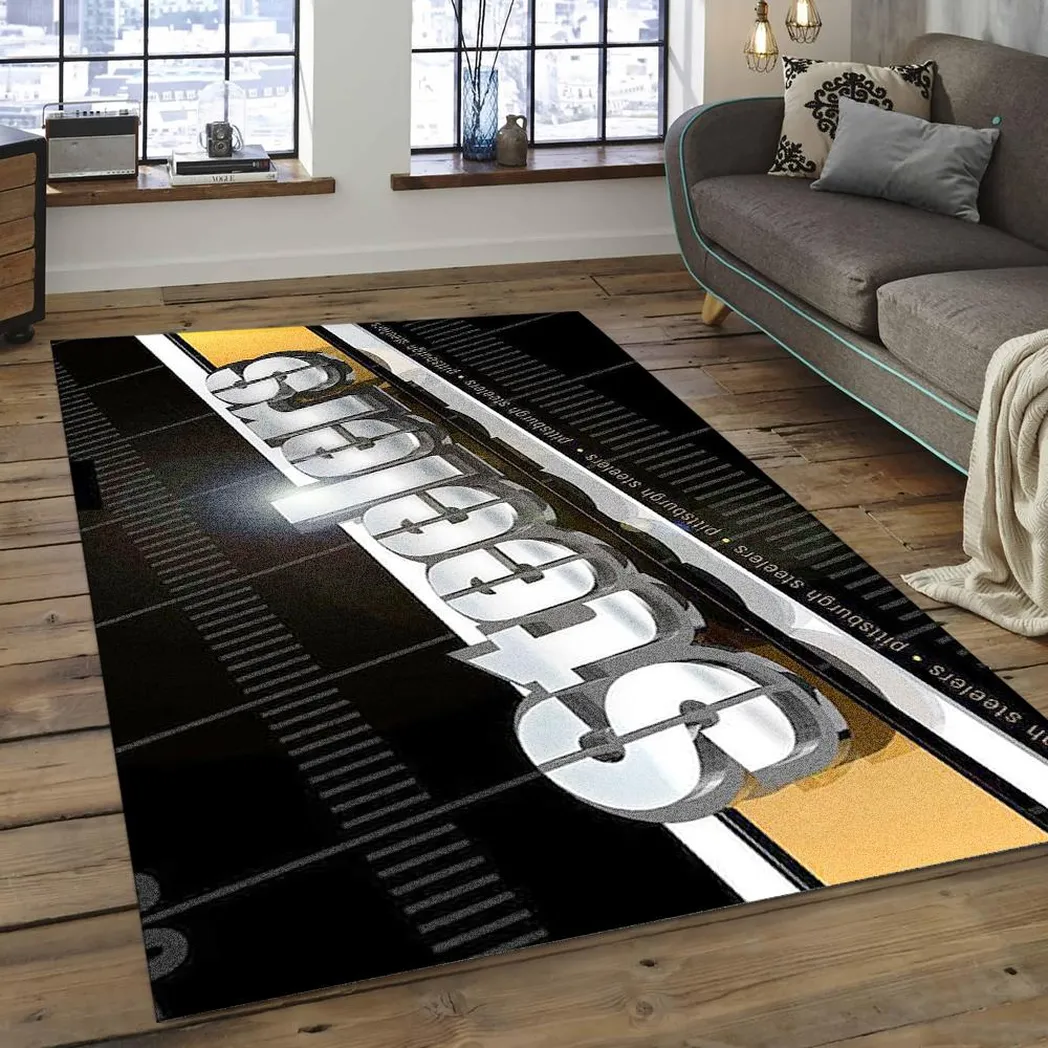 NFL Pittsburgh Steelers Eye-catching Football Team Logo Area Rug PSF11