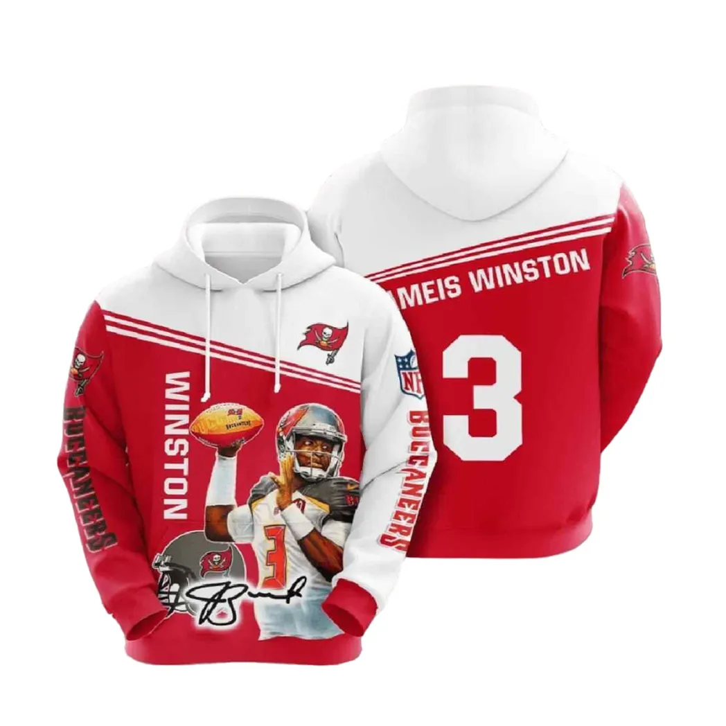 Nfl Tampa Bay Buccaneers Hoodies Printed Zip Hoodies Sweatshirt Jacket 2021