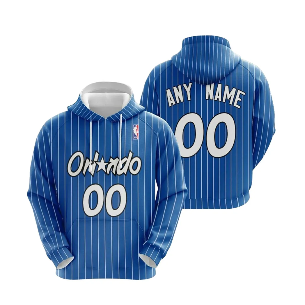 Orlando Magic Nba Basketball Blue 2019 Jersey Style Custom Gift For Orlando Fans Hoodie