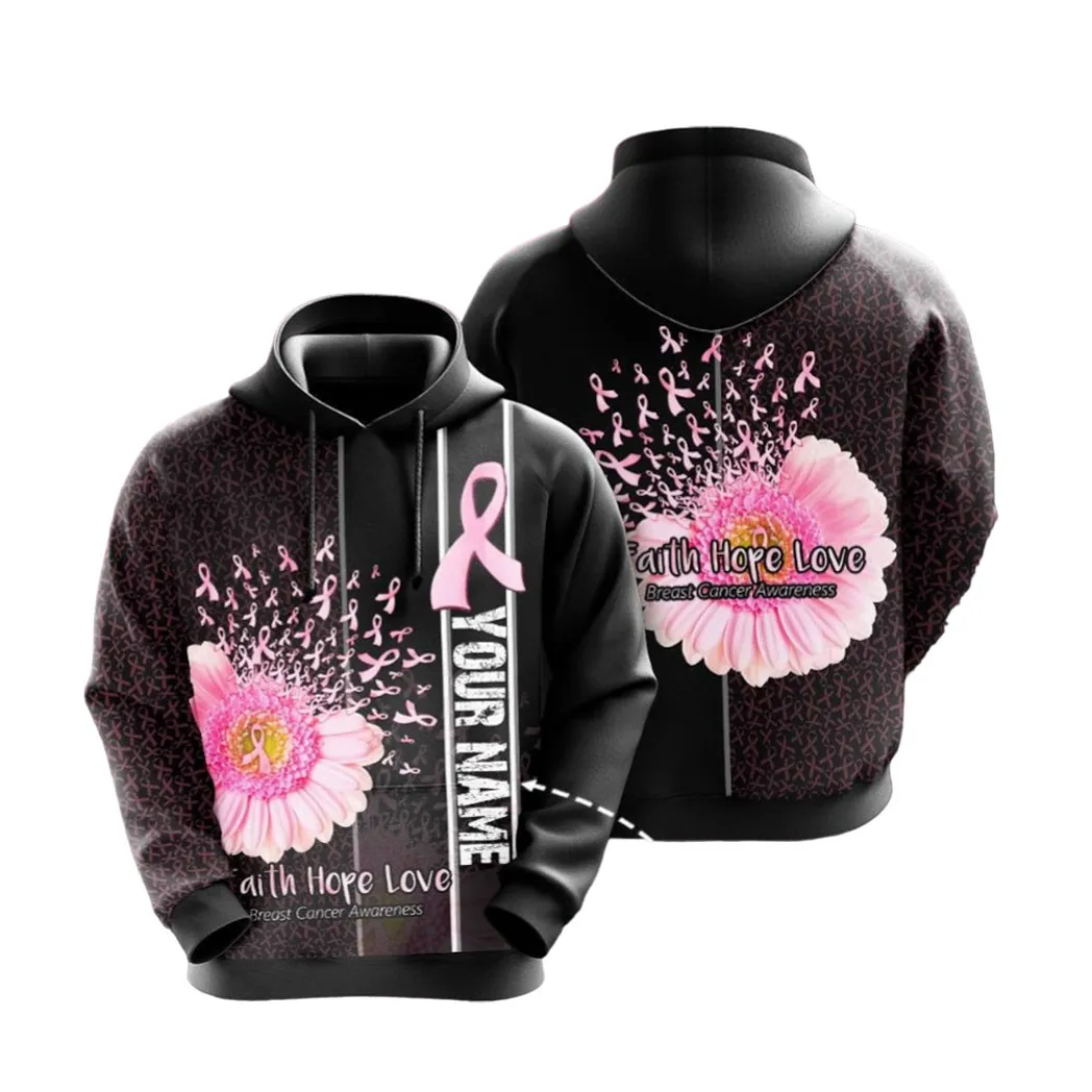 Personalized Breast Cancer Awareness No243 Custom Hoodie