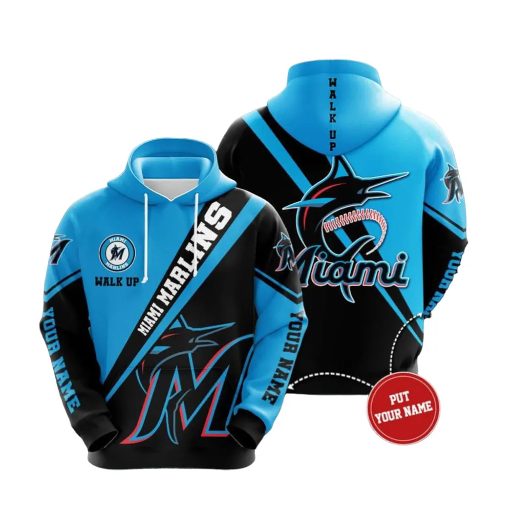 Personalized Miami Marlins No1162 Custom Hoodie