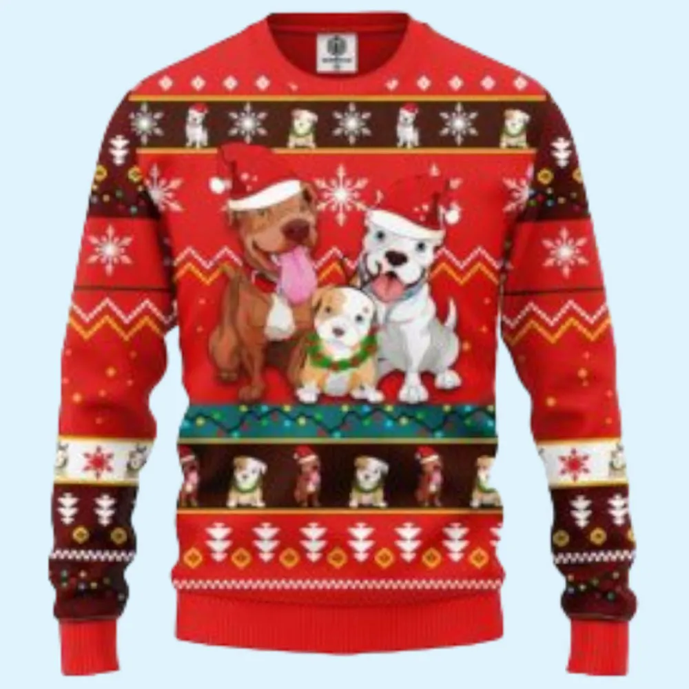 Pull Dog Cute Noel Mc Ugly Ugly Sweater, Gift for Family, Mother, Father