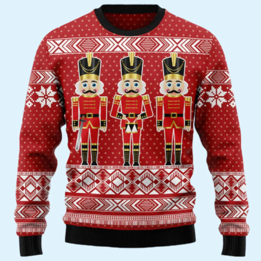 Three Nutcrackers Ugly Sweater, Gift for Family, Mother, Father