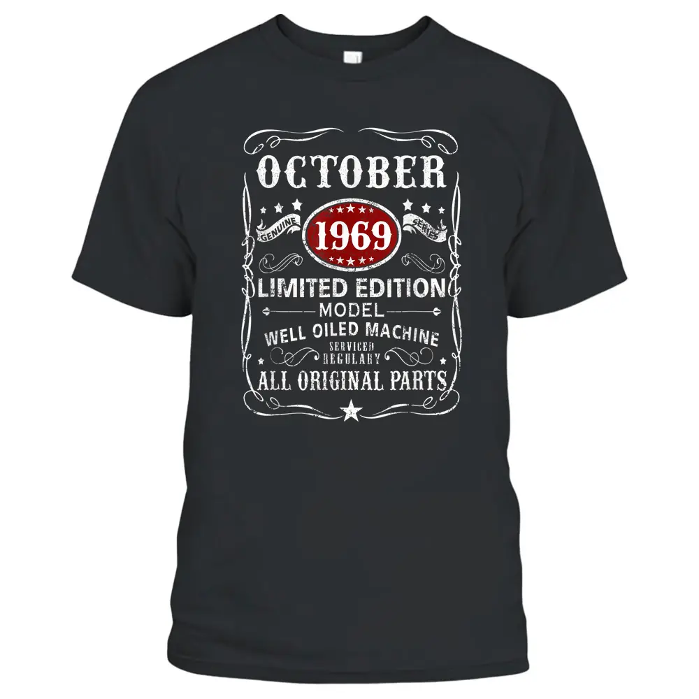 53 Years Old Gifts Decoration October 1969 53rd Birthday T-Shirt