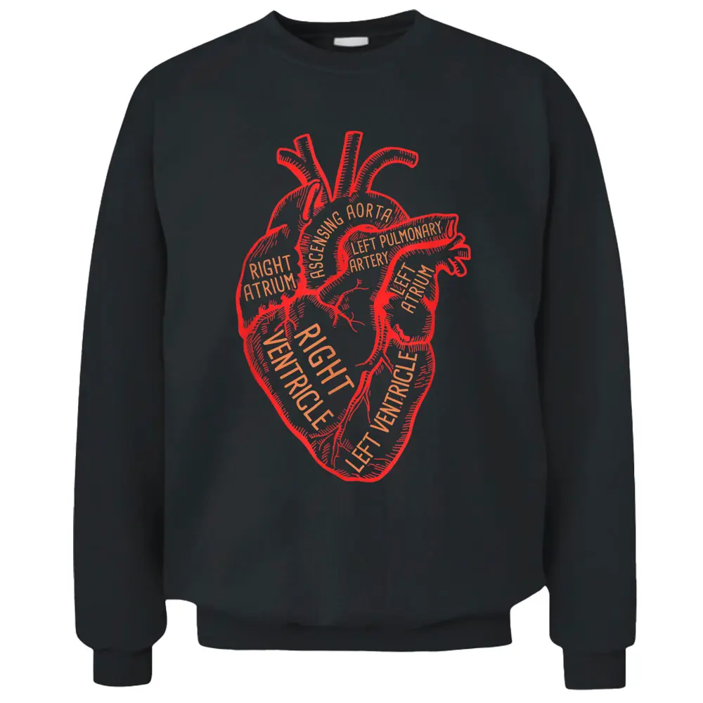 Anatomical Heart Medical Hospital Personal Cardiologist Pullover Sweatshirt