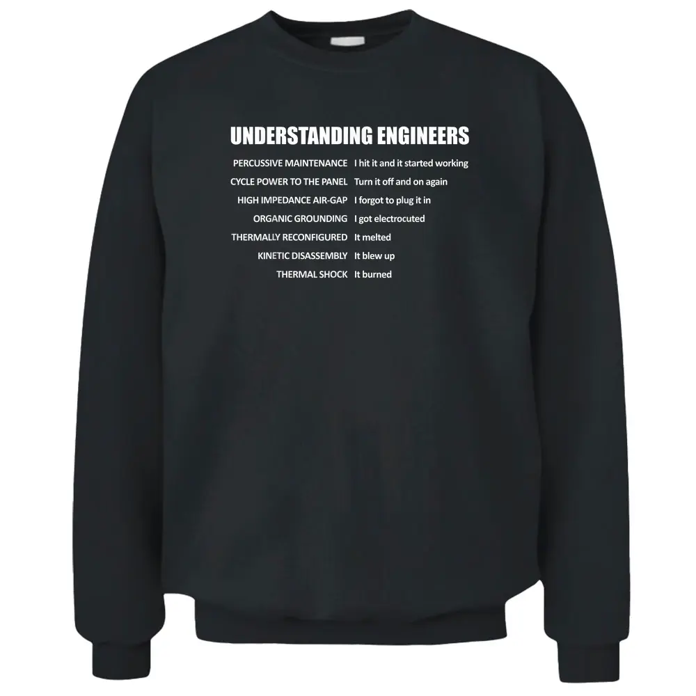 Understanding Engineers Percussive Maintenance Pullover Sweatshirt