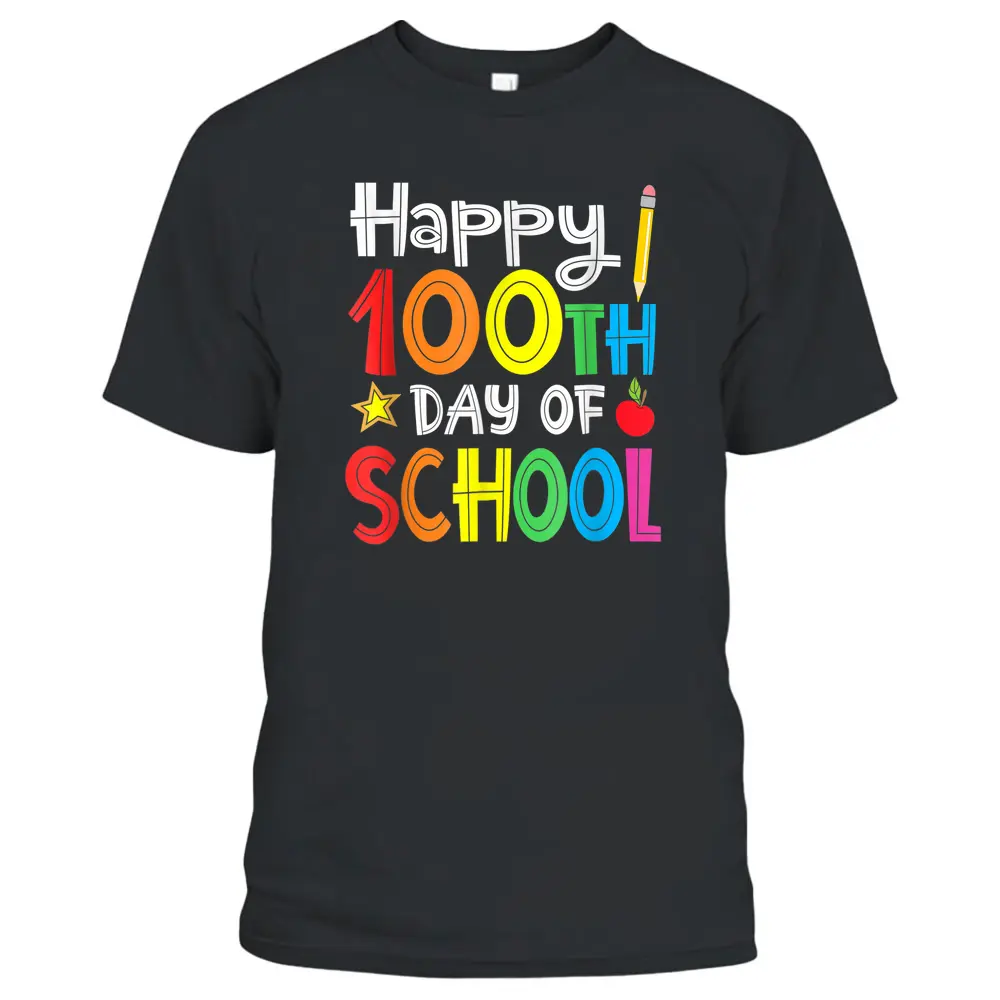 100th Day Of School Teachers Kids Child Happy 100 Days T-Shirt