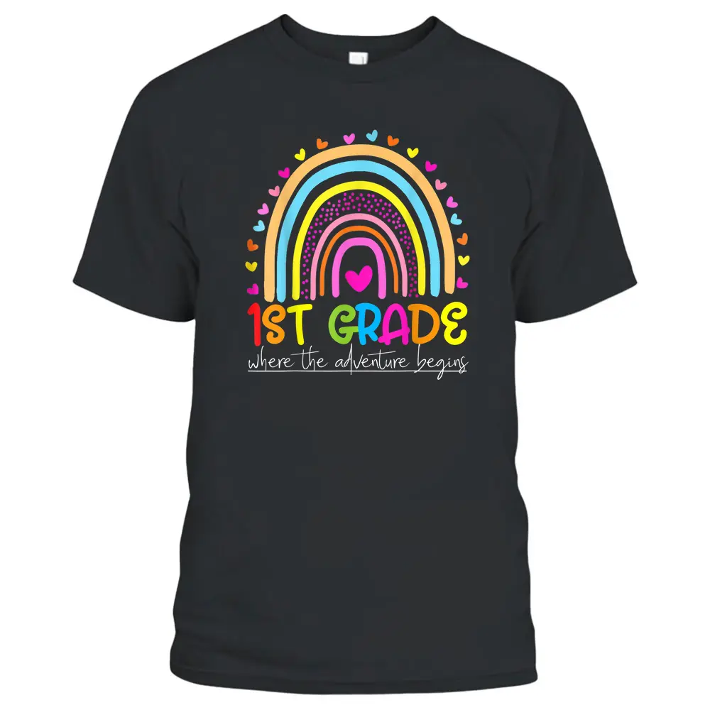 1st Grade Rainbow Teacher Team First Grade Squad T-Shirt