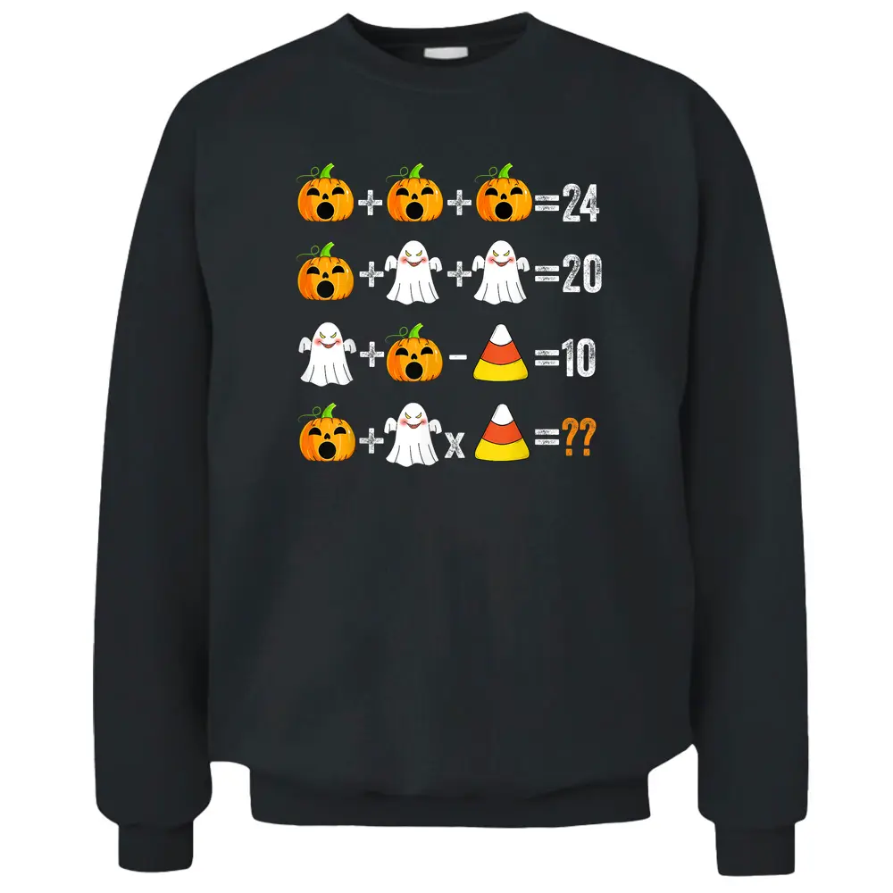 2022 Halloween Order Of Operations Quiz Math Teacher Pumpkin Pullover Sweatshirt