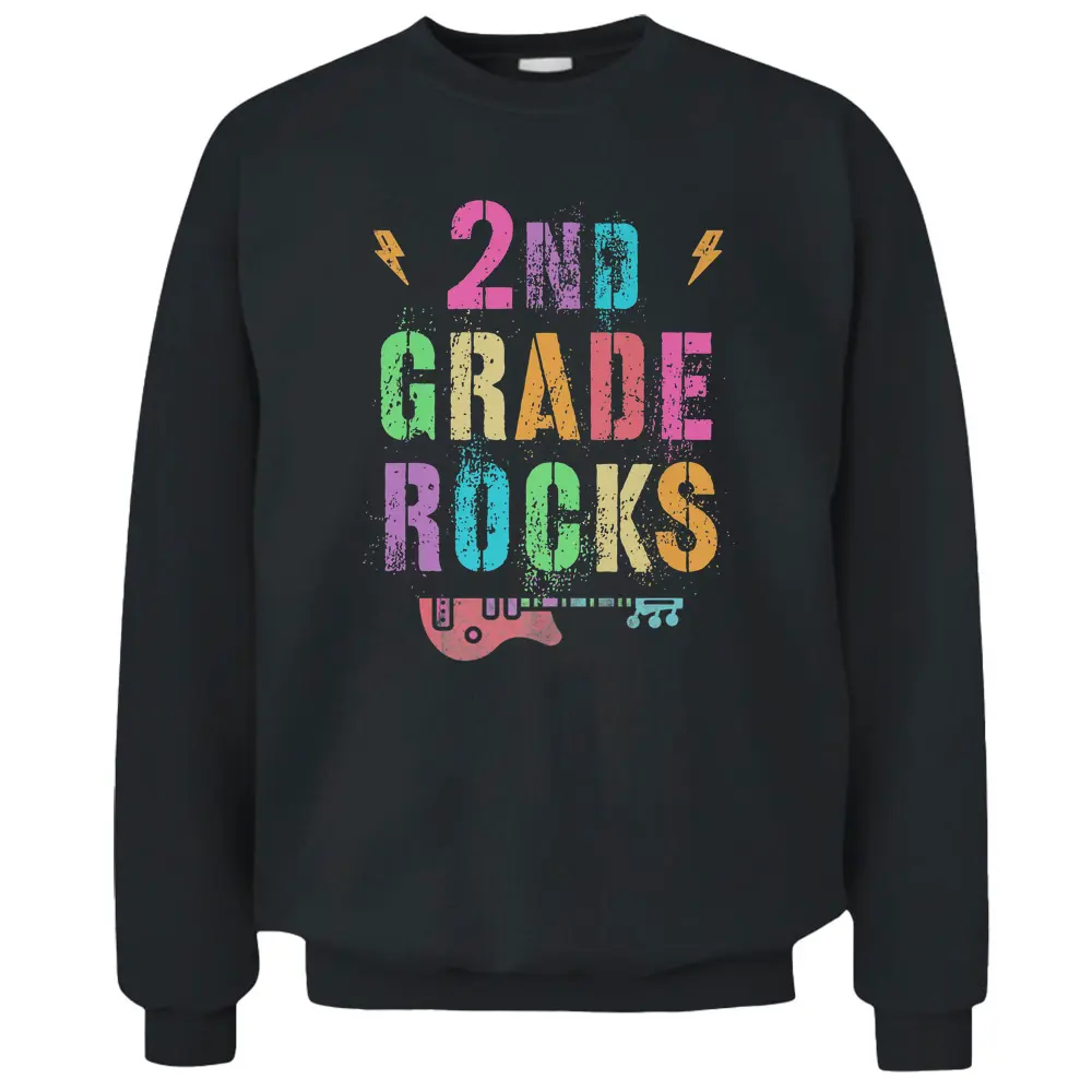 2nd GRADE ROCKS Student Teacher SECOND Grader Rockstar Team  Pullover Sweatshirt