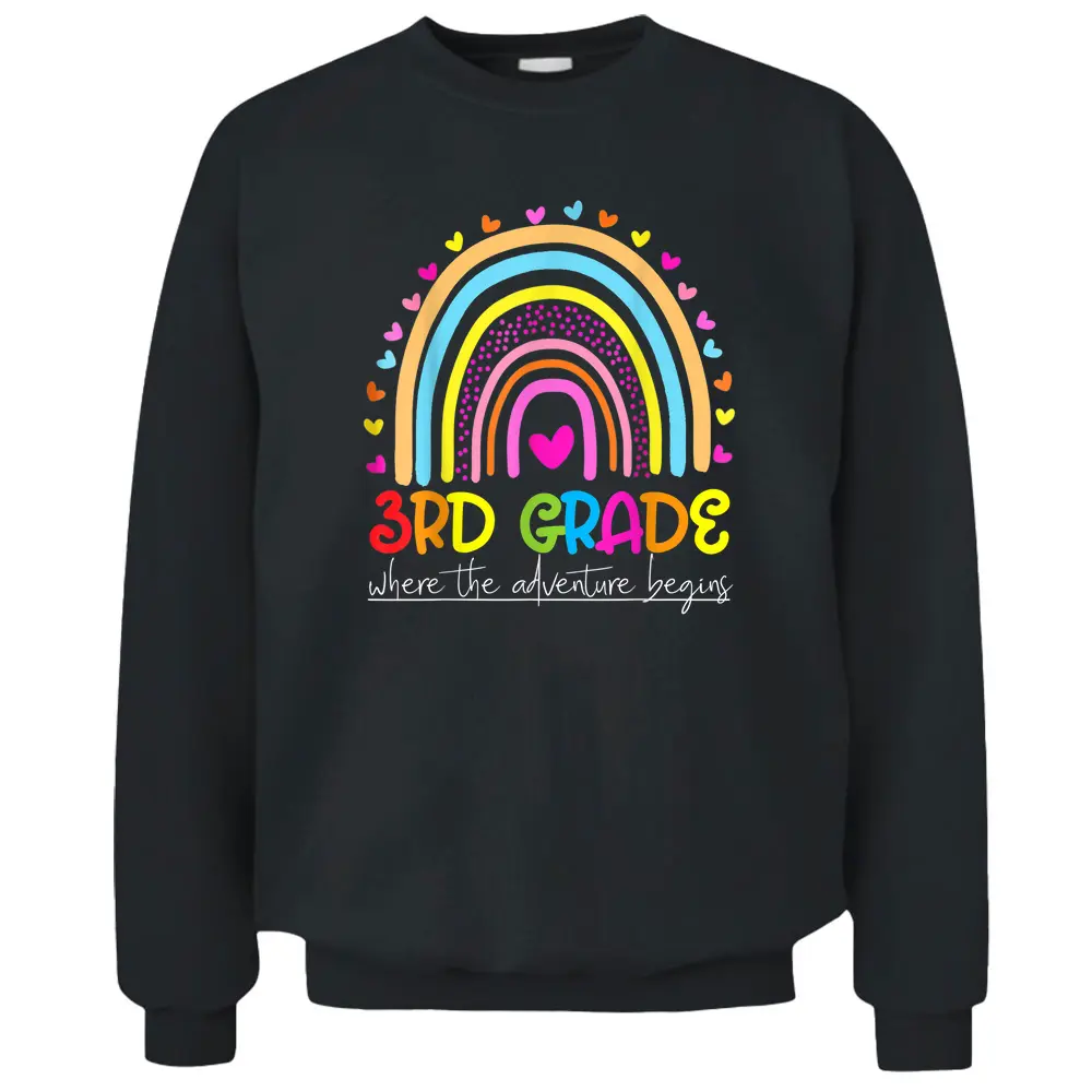 3rd Grade Rainbow Teacher Team Third Grade Squad Pullover Sweatshirt