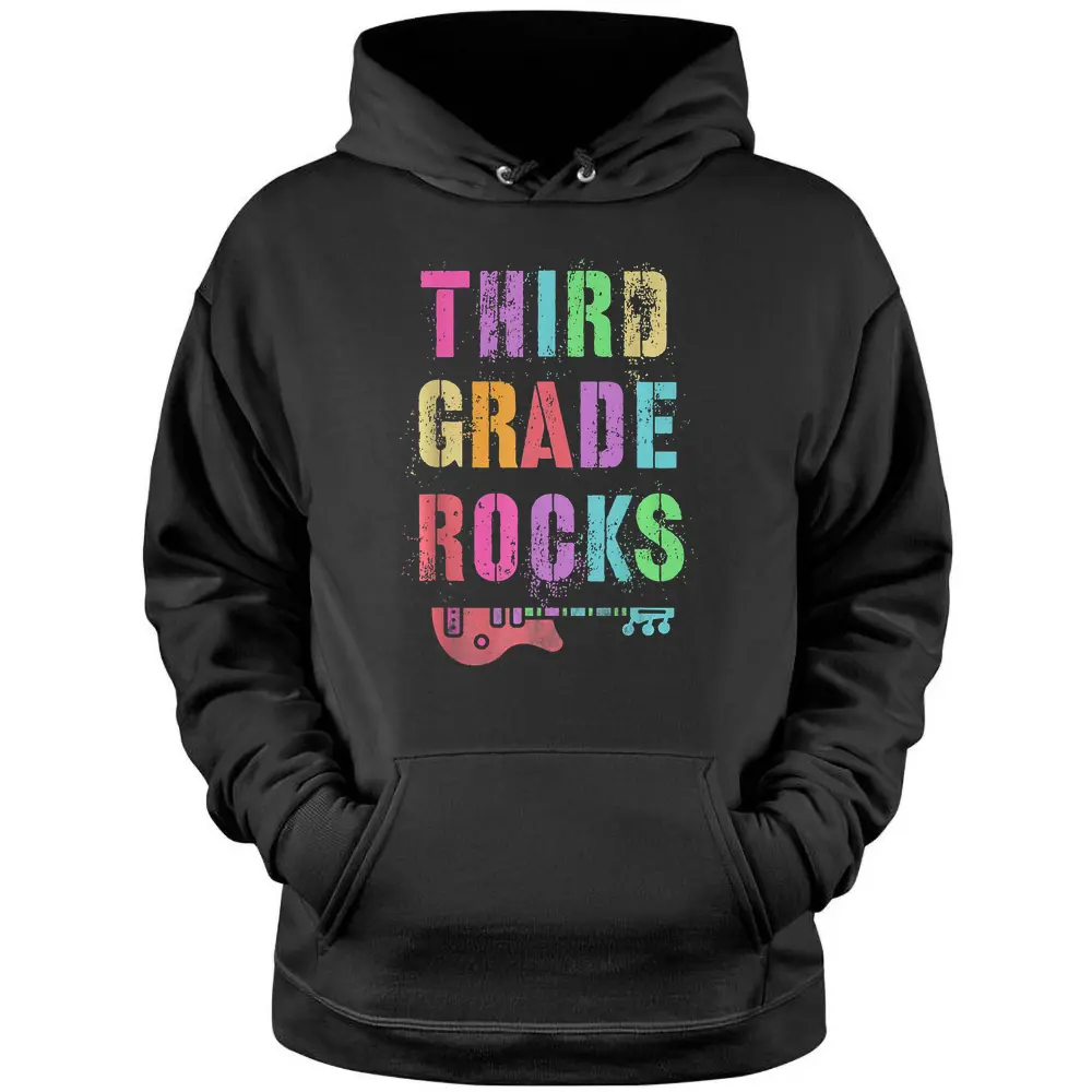 3rd GRADE Rocks Student Teacher Rockstar Team THIRD Grader Pullover Hoodie