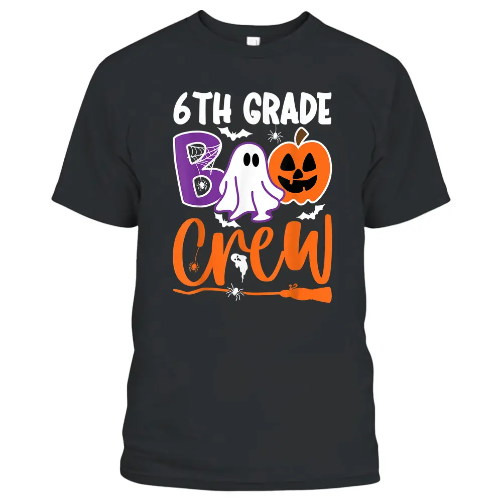 6th Grade Boo Crew Teacher Student Halloween Costume T-Shirt