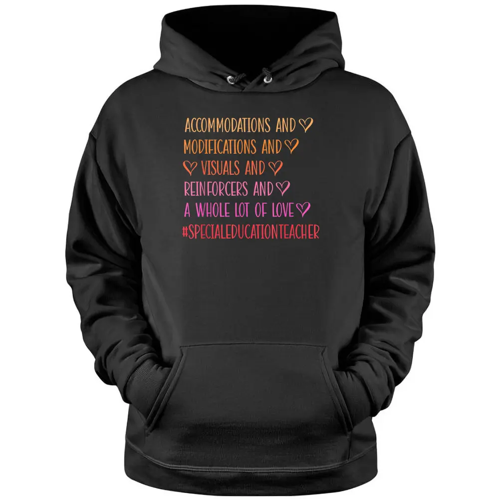 A Whole Lot Of Love Special Education Teacher Pullover Hoodie