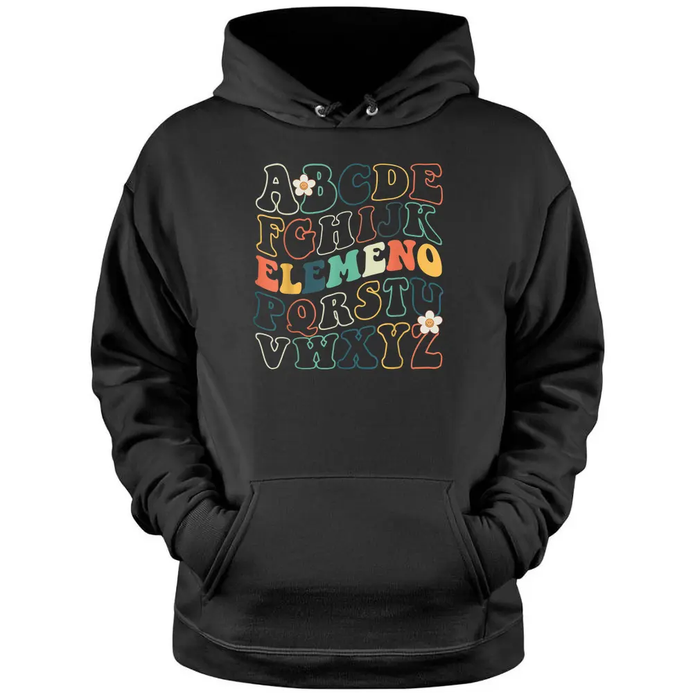 ABC Elemeno Kindergarten Teacher Cute Gifts Back To School Pullover Hoodie